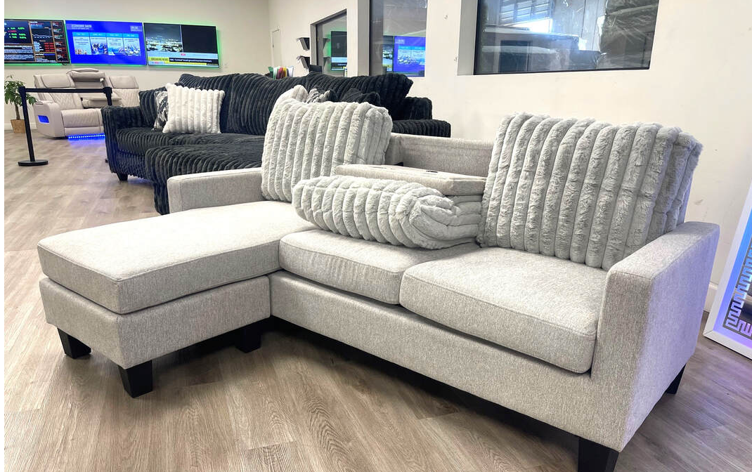 NEYMAR Gray - Reversible Sectional